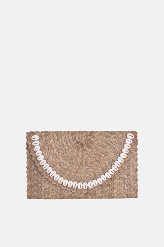 Jelavu - Coco Natural Shell Small Clutch - Beige