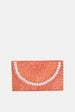 Jelavu - Coco Natural Shell Small Clutch - Orange
