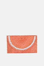 Load image into Gallery viewer, Jelavu - Coco Natural Shell Small Clutch - Orange - Jelavu.com