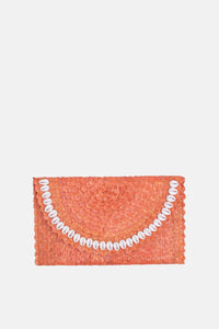 Jelavu - Coco Natural Shell Small Clutch - Orange - Jelavu.com