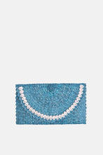 Load image into Gallery viewer, Jelavu - Coco Natural Shell Small Clutch - Turquoise