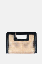 Load image into Gallery viewer, Jelavu - Delmar Cane Clutch - Black Leather - Jelavu.com