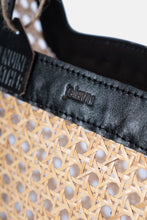 Load image into Gallery viewer, Jelavu - Delmar Cane Clutch - Black Leather - Jelavu.com