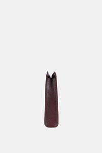 Jelavu - Delmar Cane Clutch - Chocolate Leather - Jelavu.com