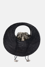 Load image into Gallery viewer, Jelavu - Felicity Rattan Medium Satchel - Black - Jelavu.com