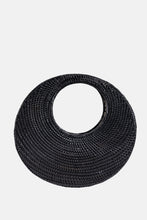Load image into Gallery viewer, Jelavu - Felicity Rattan Medium Satchel - Black - Jelavu.com