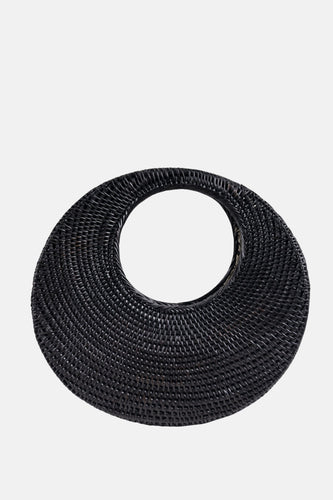 Jelavu - Felicity Rattan Medium Satchel - Black - Jelavu.com