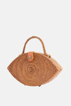 Load image into Gallery viewer, Jelavu - Iris Natural Top Handle Rattan Bag - Jelavu.com