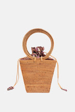 Load image into Gallery viewer, Jelavu - Jibei Small Rattan Round Top Handle Satchel - Natural - Jelavu.com