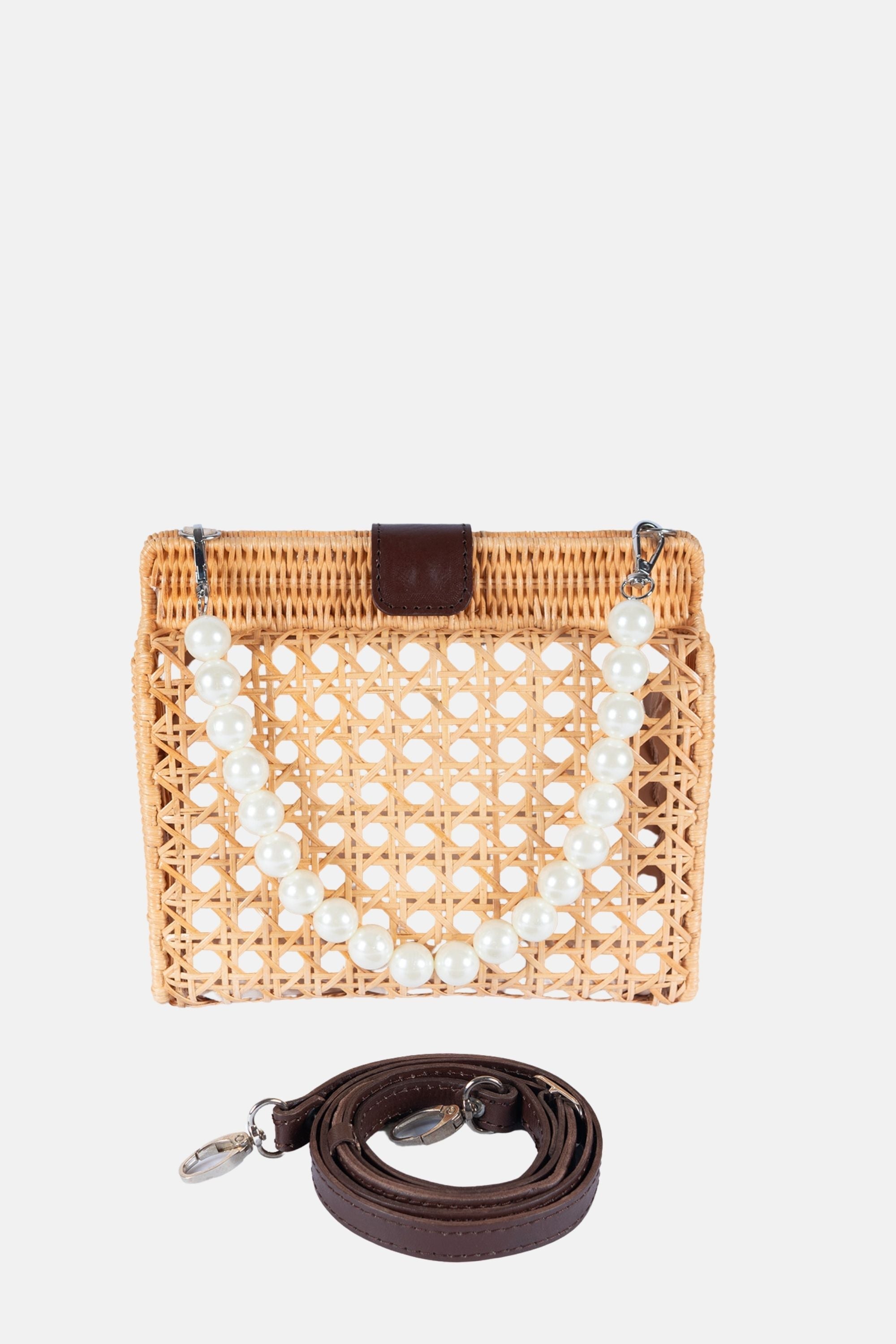 Jelavu - Mariella Natural Medium Cane Crossbody - Jelavu.com