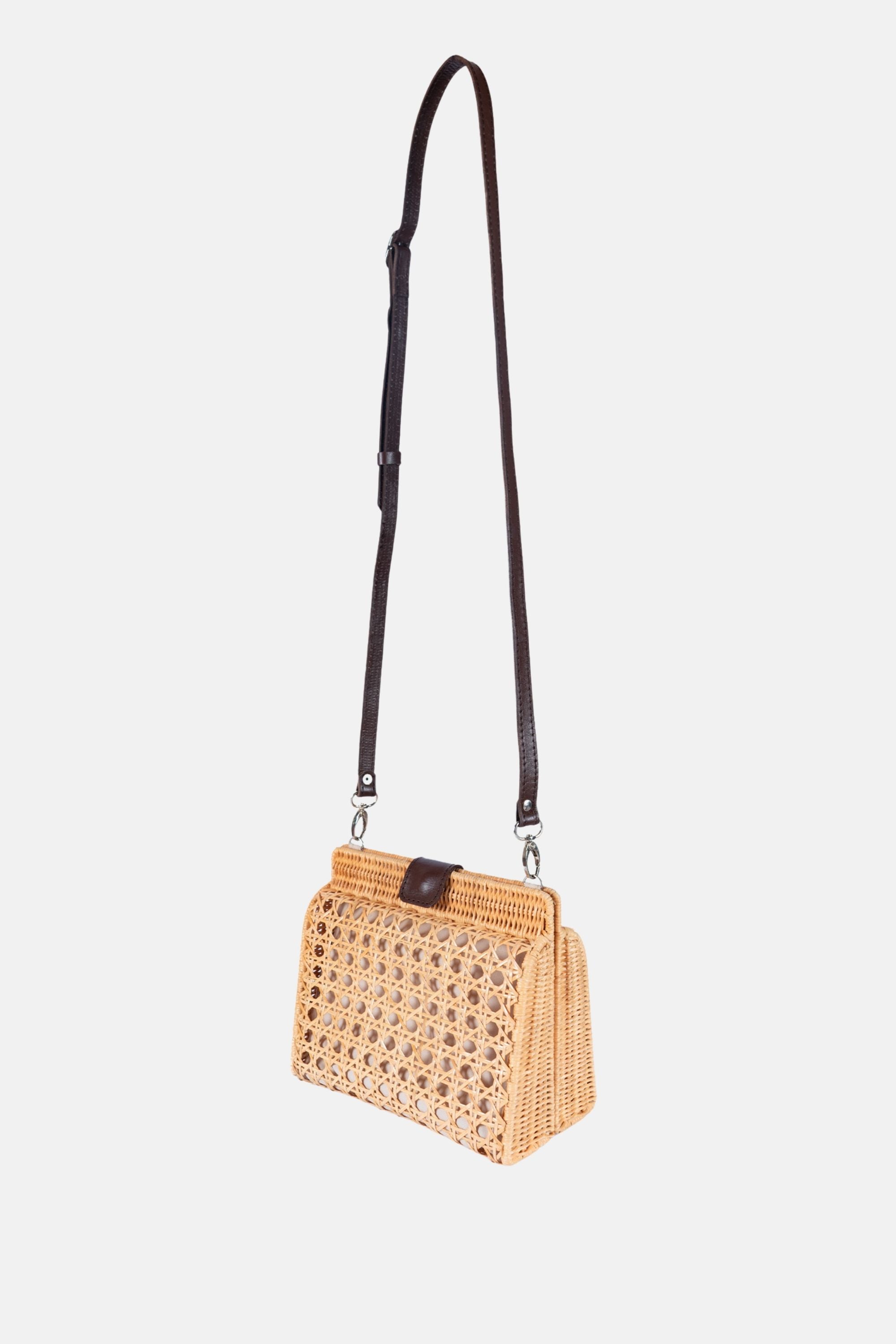 Jelavu - Mariella Natural Medium Cane Crossbody - Jelavu.com