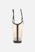 Load image into Gallery viewer, Jelavu - Ophelia Cane Large Tote Bag - Black Leather Trim - Jelavu.com