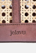 Load image into Gallery viewer, Jelavu - Ophelia Cane Large Tote Bag - Chocolate Leather Trim - Jelavu.com
