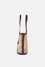 Load image into Gallery viewer, Jelavu - Sandi Rattan Top Handle Satchel - Chocolate Leather - Jelavu.com