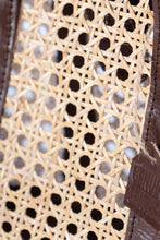 Load image into Gallery viewer, Jelavu - Sandi Rattan Top Handle Satchel - Chocolate Leather - Jelavu.com