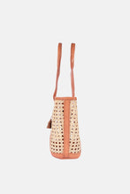 Load image into Gallery viewer, Jelavu - Sandi Rattan Top Handle Satchel - Tan Leather