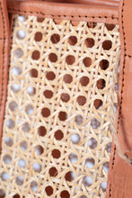 Load image into Gallery viewer, Jelavu - Sandi Rattan Top Handle Satchel - Tan Leather