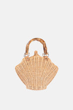 Load image into Gallery viewer, Jelavu - Shelly Bamboo Top Handle Satchel Rattan Crossbody Bag