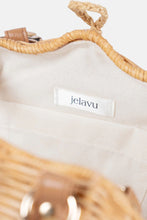 Load image into Gallery viewer, Jelavu - Shelly Bamboo Top Handle Satchel Rattan Crossbody Bag