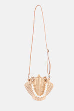 Load image into Gallery viewer, Jelavu - Shelly Pearl Top Handle Satchel Rattan Crossbody Bag