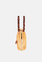 Load image into Gallery viewer, Jelavu - Shelly Woodbead Top Handle Satchel Rattan Crossbody Bag