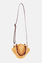 Load image into Gallery viewer, Jelavu - Shelly Woodbead Top Handle Satchel Rattan Crossbody Bag