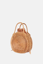 Load image into Gallery viewer, Jelavu – Sydney Rattan Top Handle Bag - Medium Satchel -  Natural