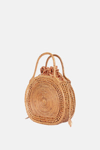 Jelavu – Sydney Rattan Top Handle Bag - Medium Satchel -  Natural