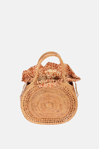 Jelavu – Sydney Rattan Top Handle Bag - Medium Satchel -  Natural