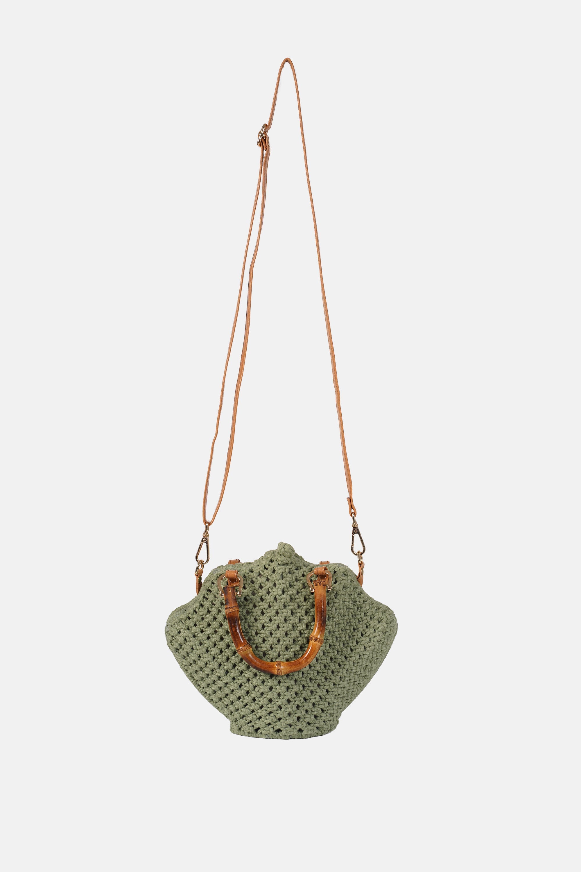 Jelavu - Venus Green Crochette Shell Bag - Jelavu.com