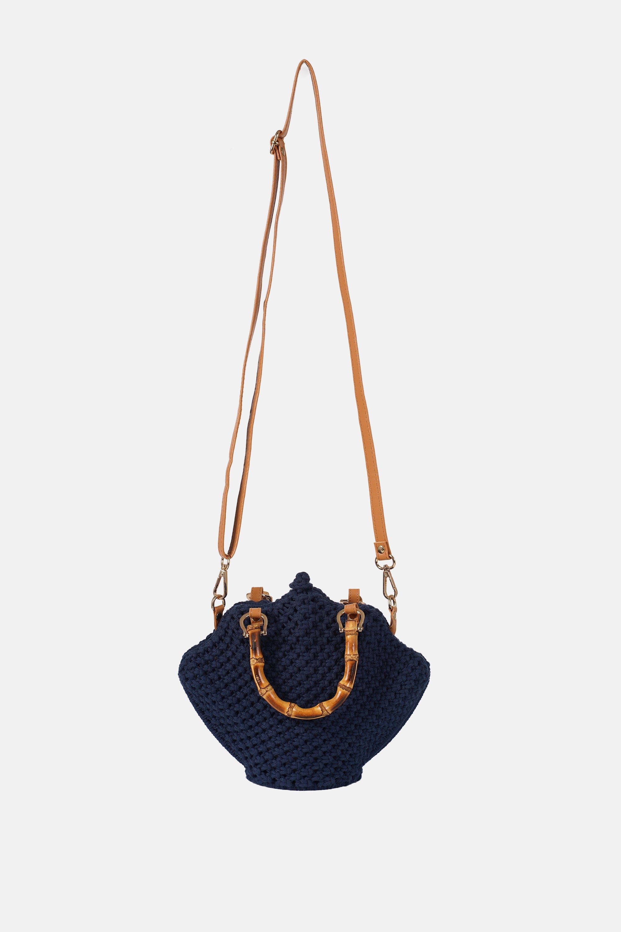 Jelavu - Venus Navy Crochette Shell Bag - Jelavu.com