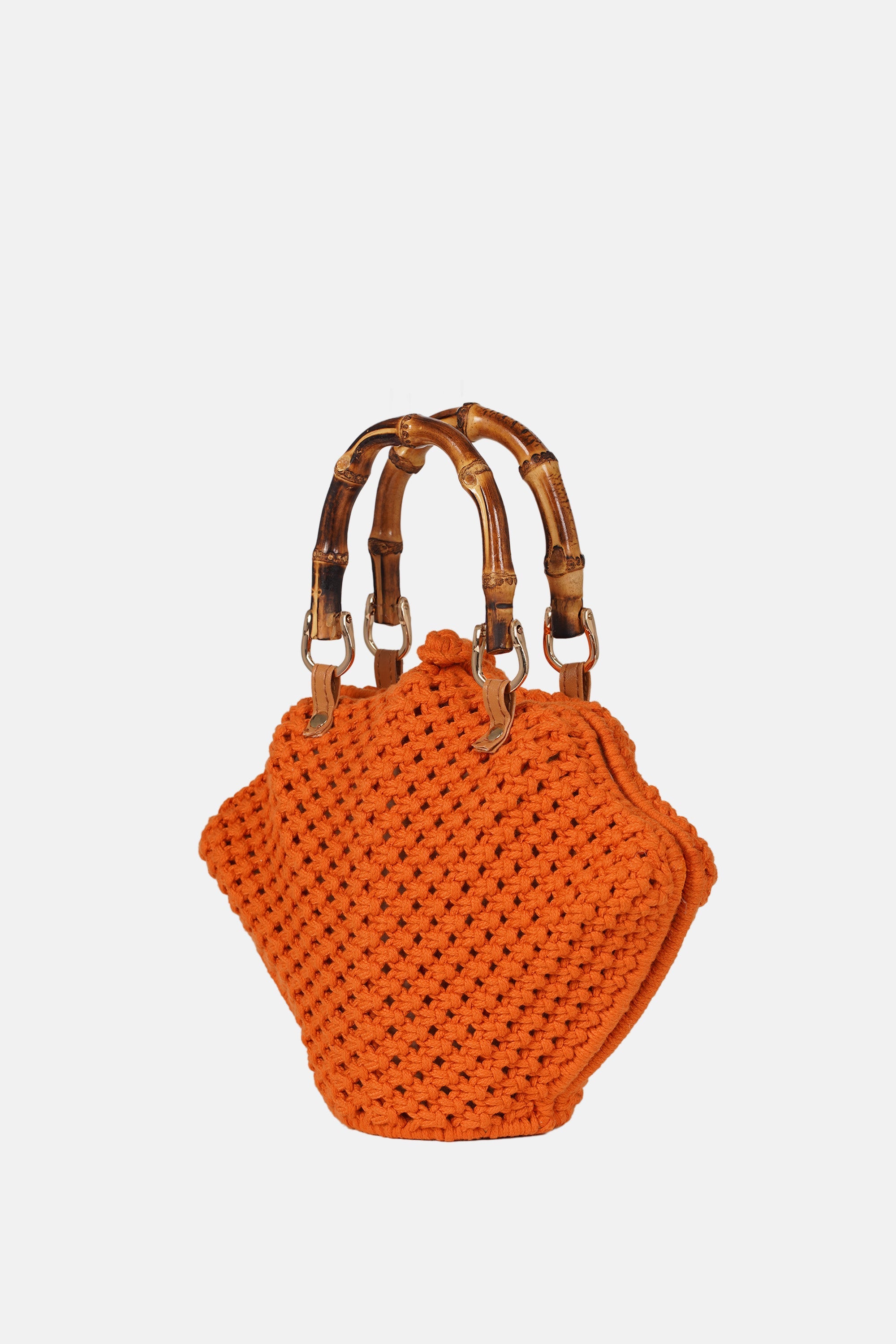 Jelavu - Venus Orange Crochet Shell Bag - Jelavu.com