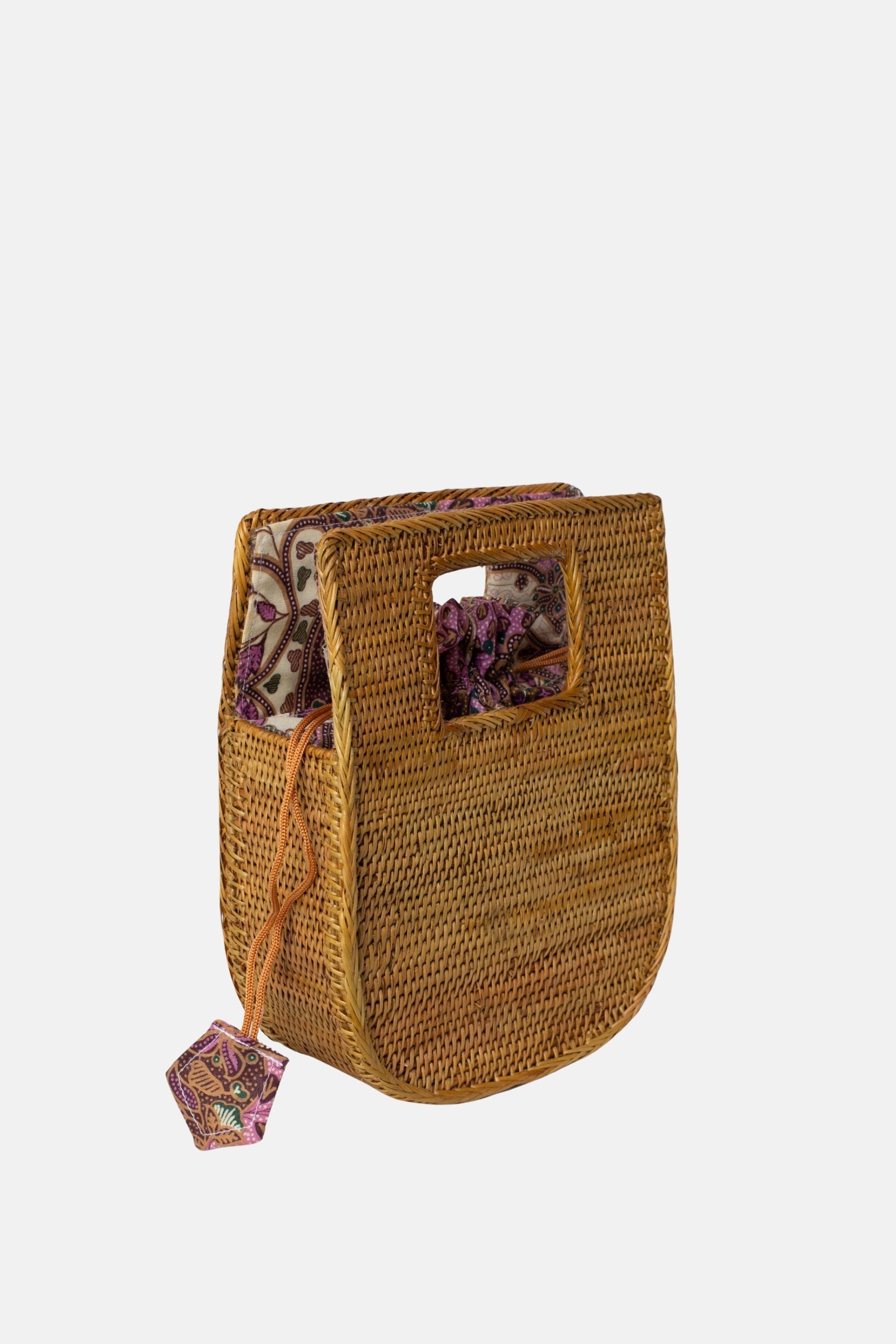 Jelavu - Vita - Rattan Medium Satchel - Tan