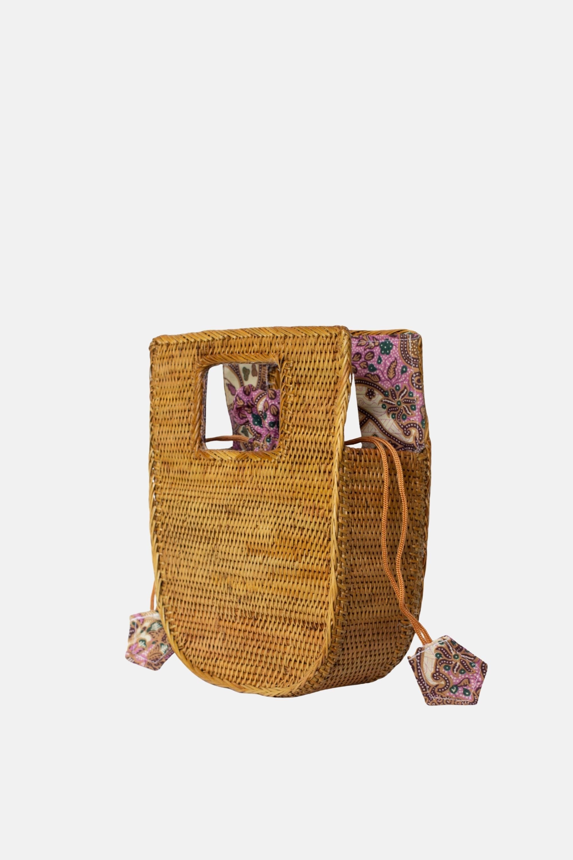 Jelavu - Vita - Rattan Medium Satchel - Tan