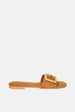 Jelavu - Amsterdam Bamboo Buckle Sandals - Cognac Suede