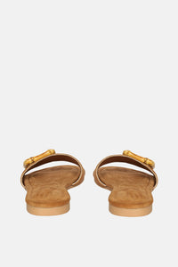 Jelavu Amsterdam Suede Cognac Sandals - Jelavu.com