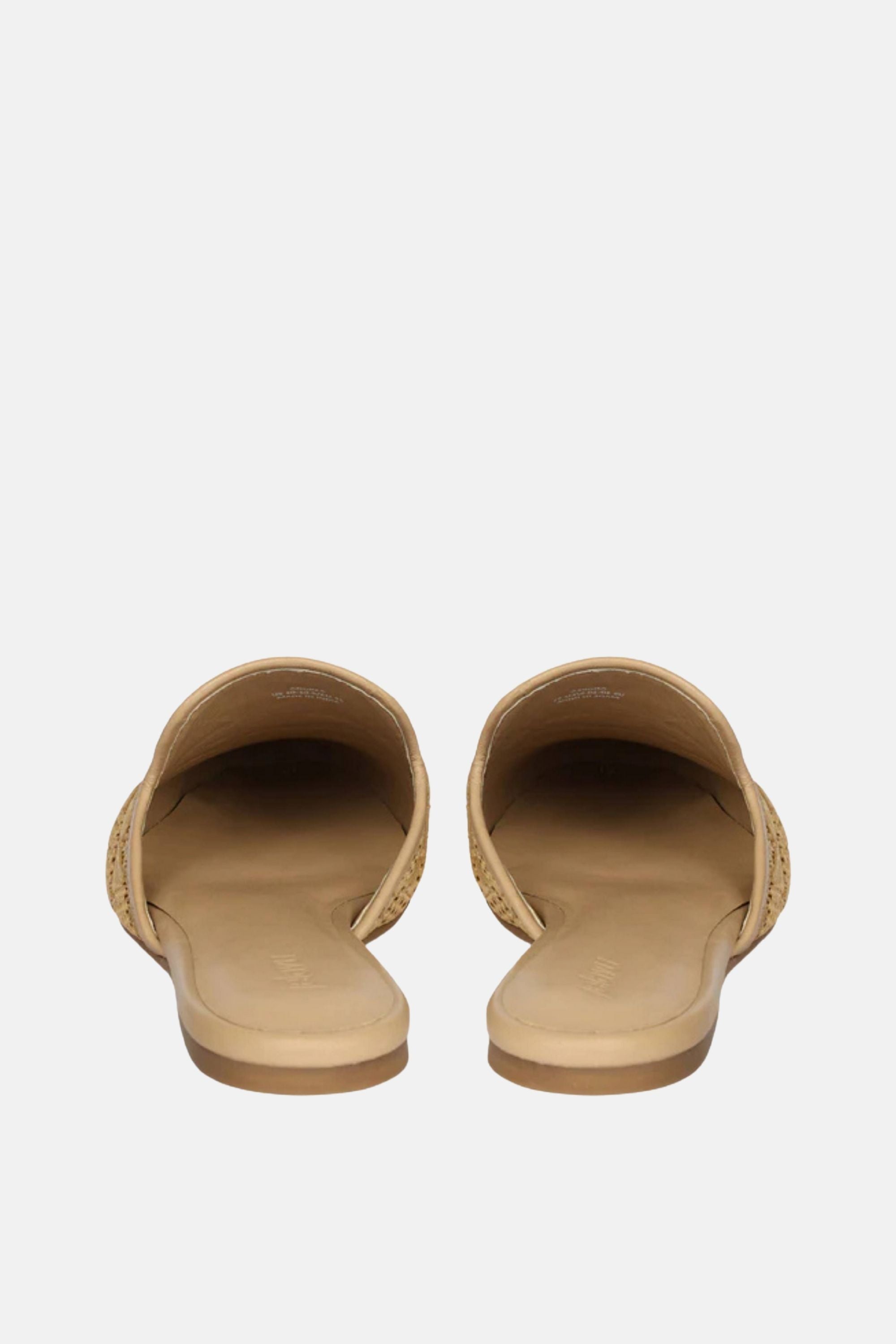 Jelavu -  Andrea Raffia Mules - Beige - Jelavu.com
