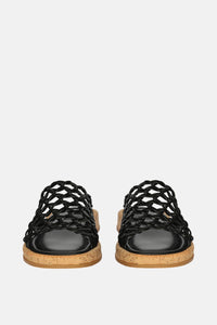 Jelavu Cloud Black Sandals - Jelavu.com