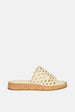 Jelavu -  Cloud Leather Woven Sandals -  Ivory Leather