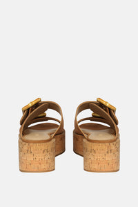 Jelavu Corkie Cognac Sandals - Jelavu.com