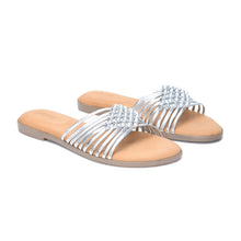 Load image into Gallery viewer, Elena - Silver Sandals
