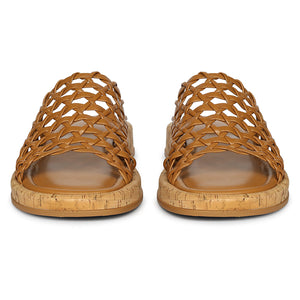 Cloud - Cognac Sandals - Jelavu.com