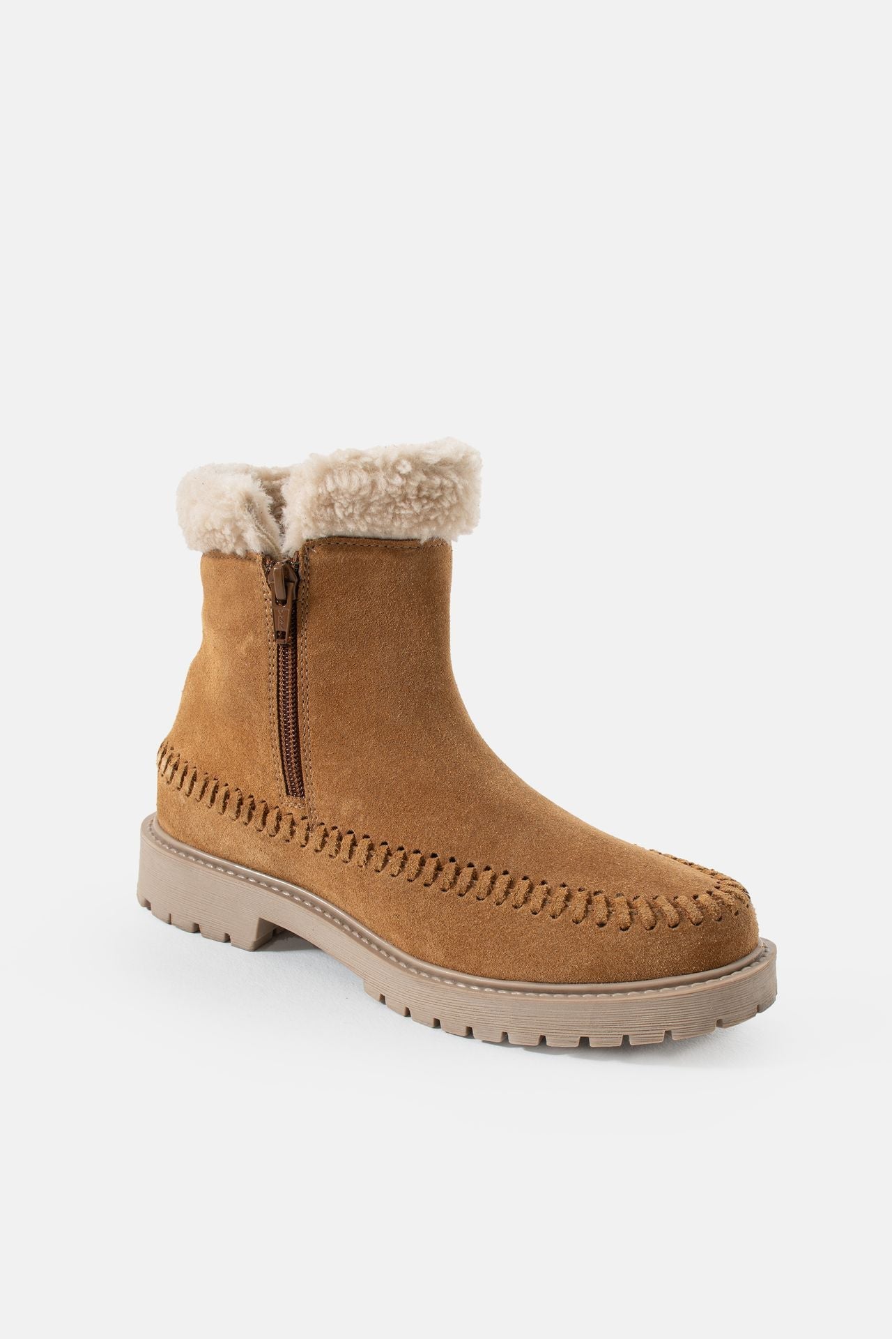 Jelavu -  Jennie Cognac Suede Boots - Jelavu.com