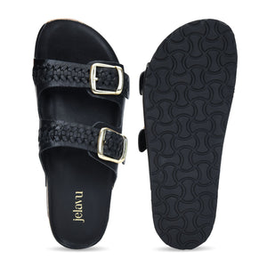Melrose - Black Sandals - Jelavu.com