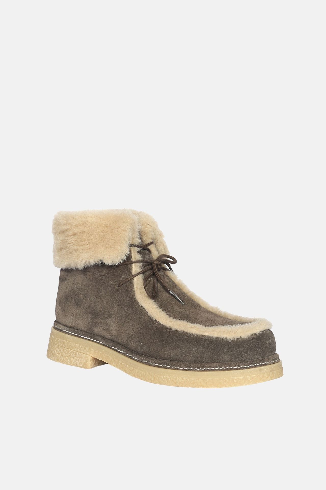Jelavu -  Bari -  Suede & Shearling Ankle Boots - Jelavu.com