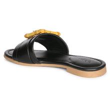 Load image into Gallery viewer, Amsterdam  - Black Sandals - Jelavu.com