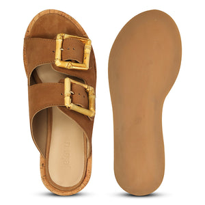 Corkie - Cognac Sandals - Jelavu.com