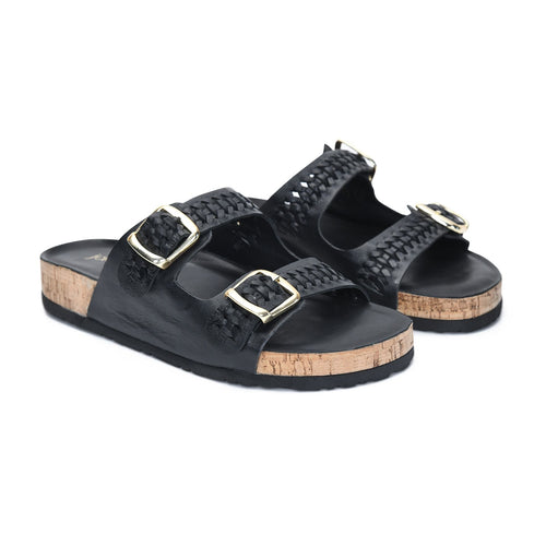 Melrose - Black Sandals - Jelavu.com