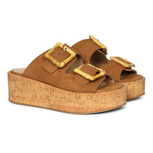Load image into Gallery viewer, Corkie - Cognac Sandals - Jelavu.com
